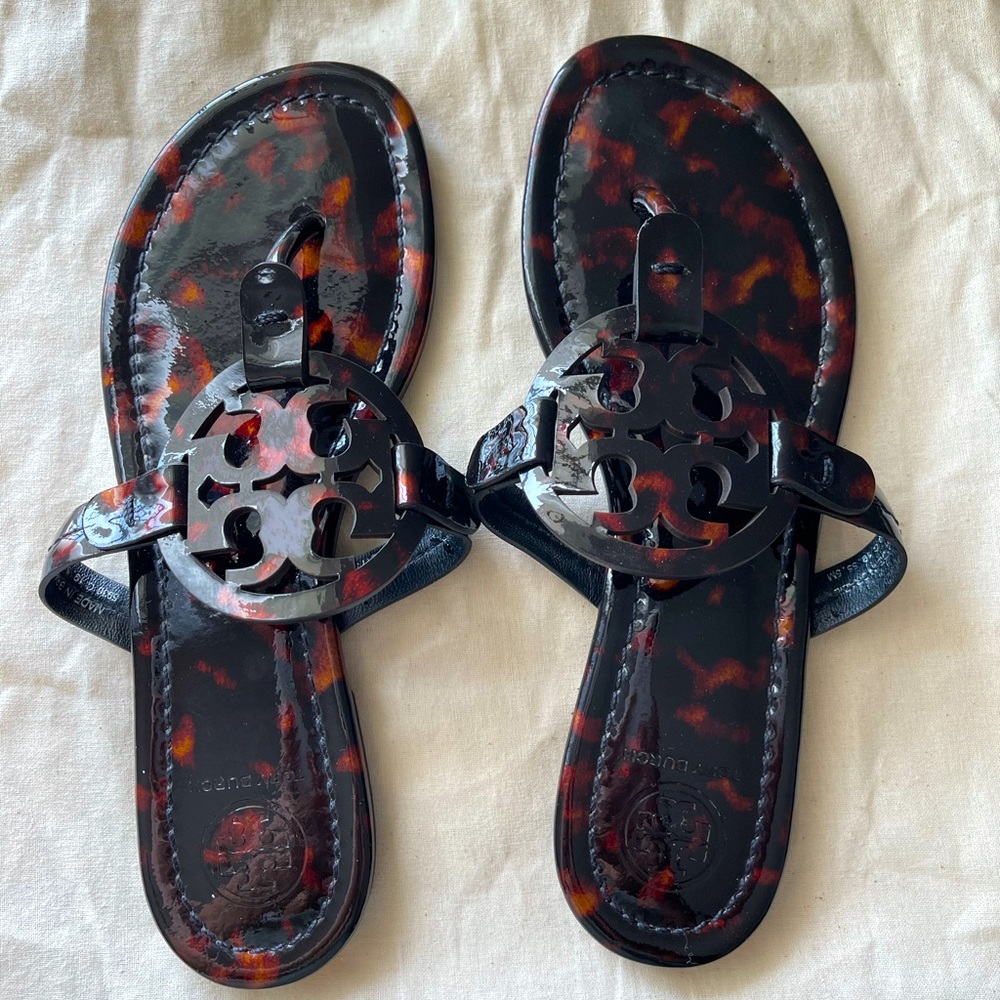 NWOB Tory Burch Miller Patent Leather Sandal